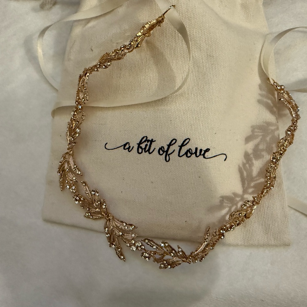 Gold Leaf Bridal Headpiece - A Bit of Love